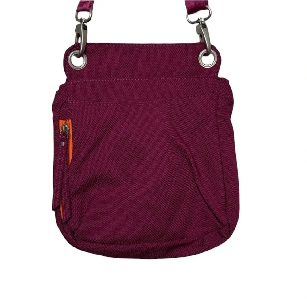 Haiku Red Purple Small Crossbody Travel Bag BLEMISH